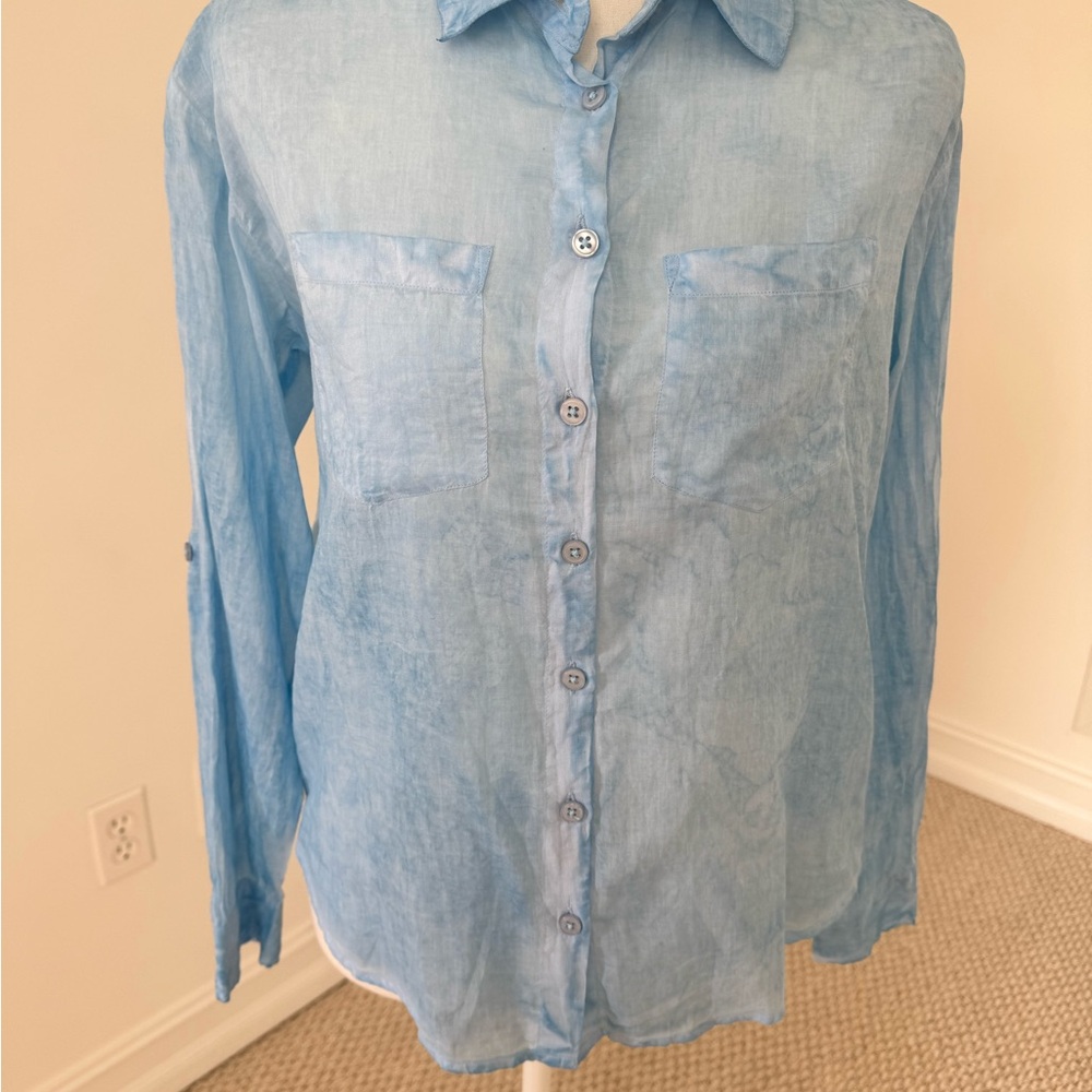CHARLIE B Light Blue Button Down Shirt